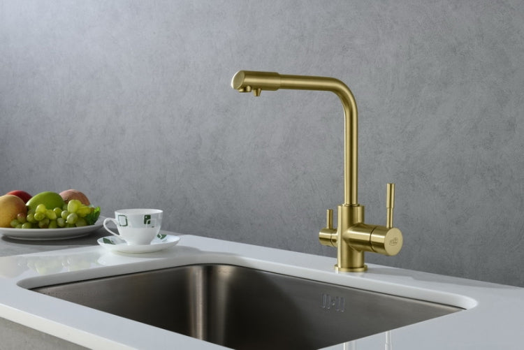 Amanda Mosiądz antyczny | Blue Water | Bateria kuchenna z podłączeniem do filtra wody - 2