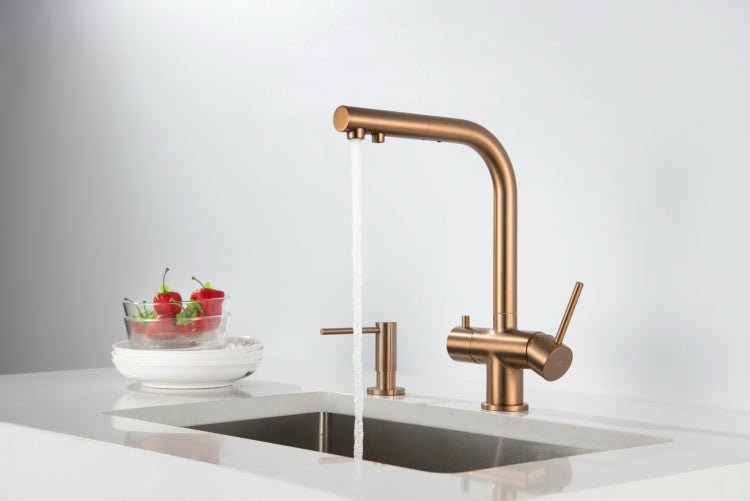 Apala Miedź | Blue Water | Bateria kuchenna z podłączeniem do filtra wody - 4