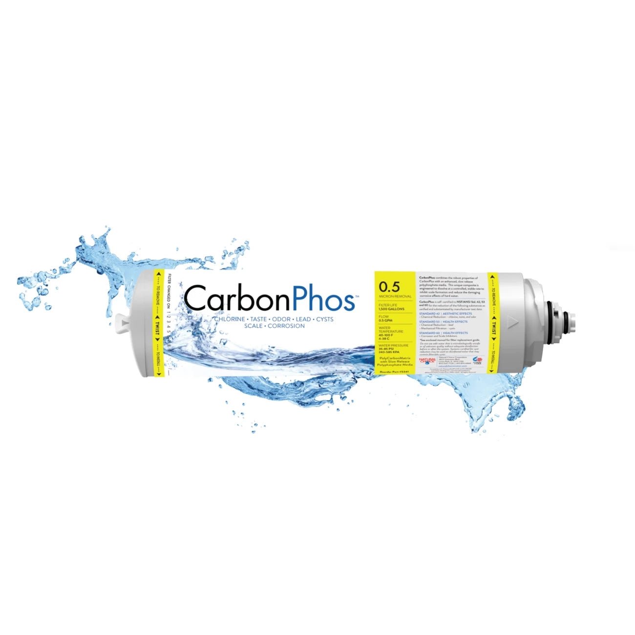 CarbonPhos Filtr do dystrybutora wody | Wkład filtrujący | Natural Choice - 2