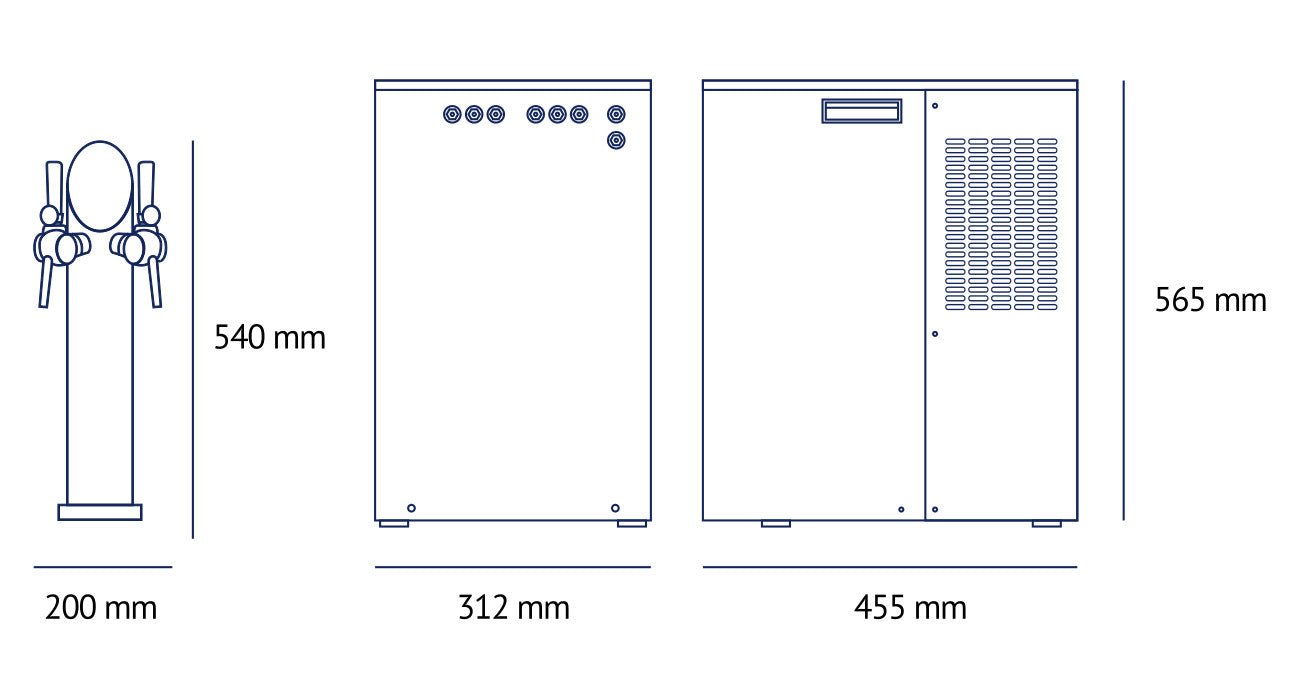 FlowCare TOWER 150 | Podblatowy dystrybutor wody - 7