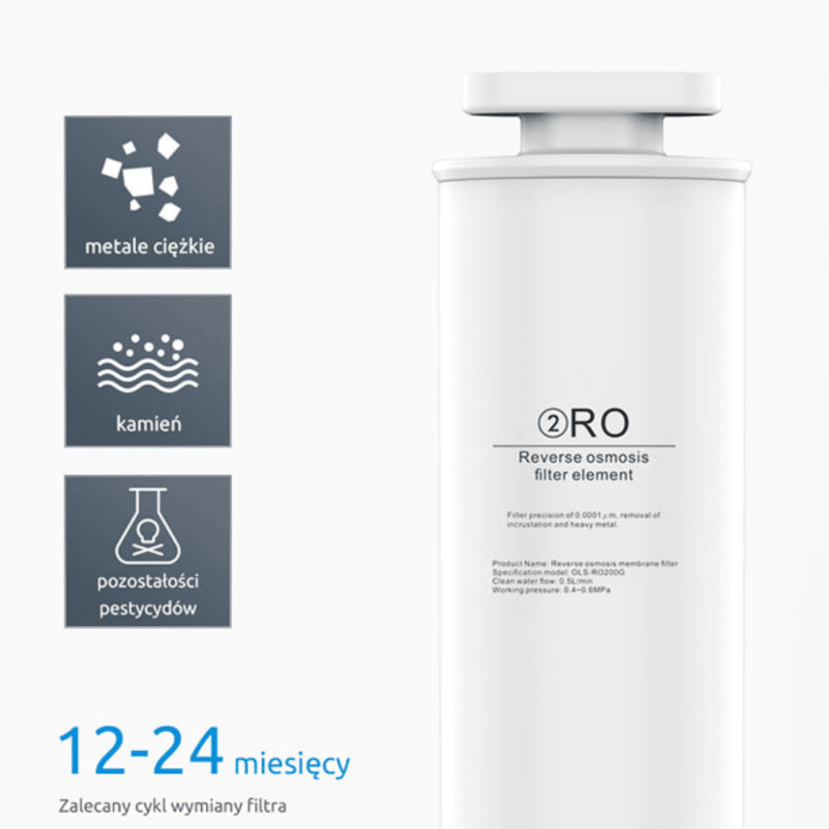 Membrana osmotyczna | Wkład filtrujący | Miraqua - 2