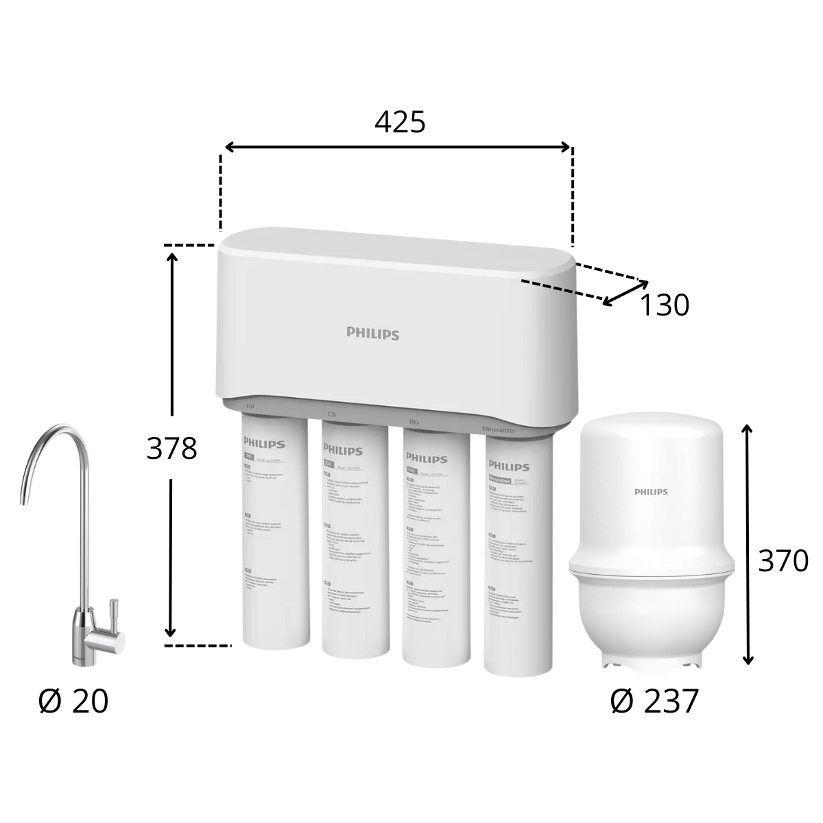 PHILIPS AUT3268 | System odwróconej osmozy z mineralizacją - 9