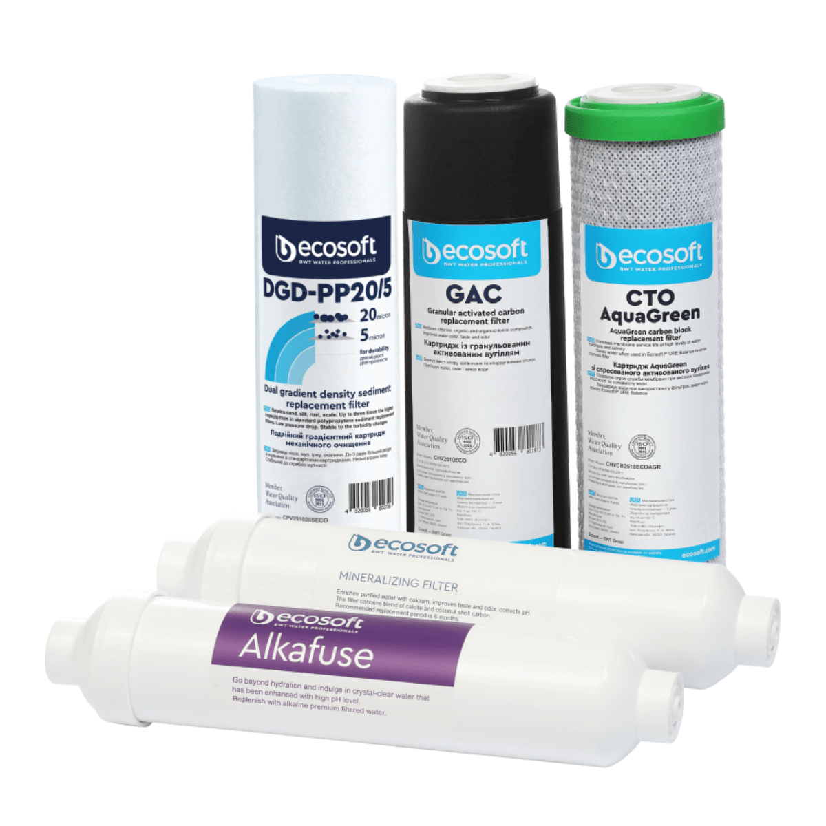 PURE Alkafuse Zestaw 5 wkładów wymiennych | Ecosoft - 2