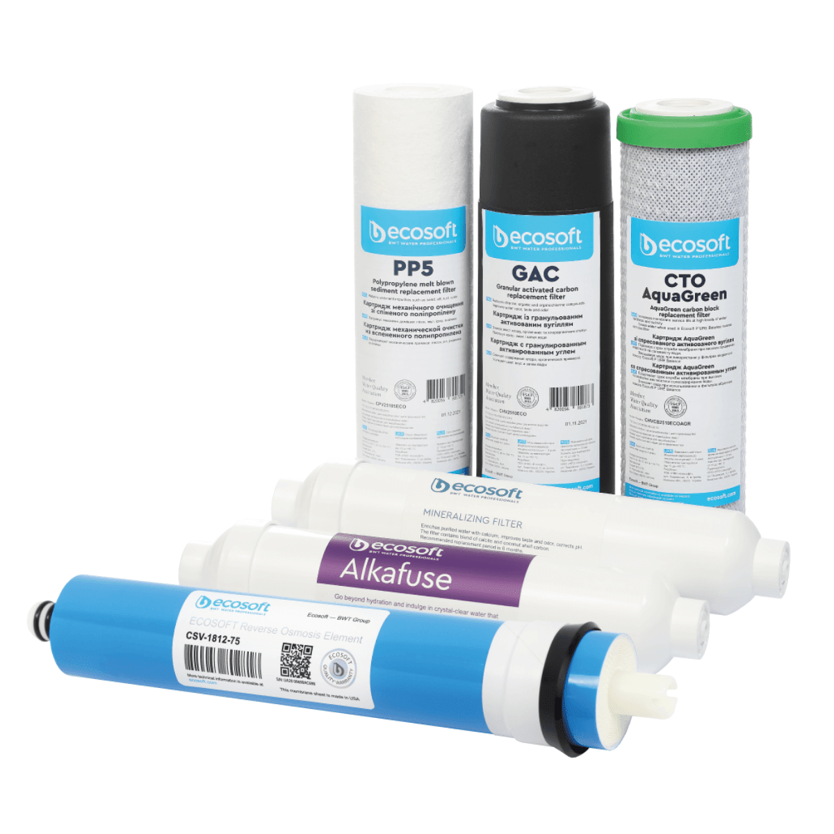 PURE Alkafuse Zestaw 6 wkładów wymiennych roczny | Ecosoft - 2