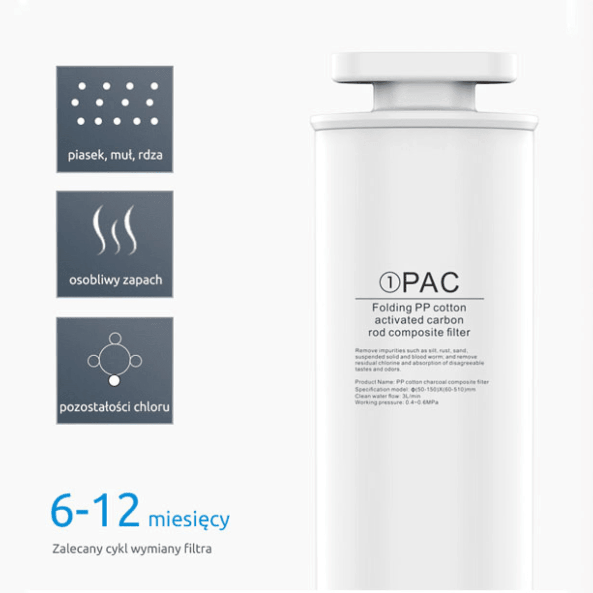 Wkład wstępny PAC do Miraqua Alfa | Wkład filtrujący | Miraqua - 2