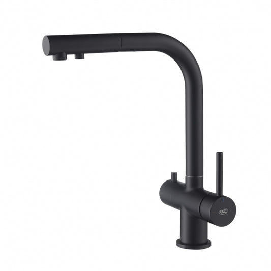 Apala Czarny mat | Blue Water | Bateria kuchenna z podłączeniem do filtra wody - 1