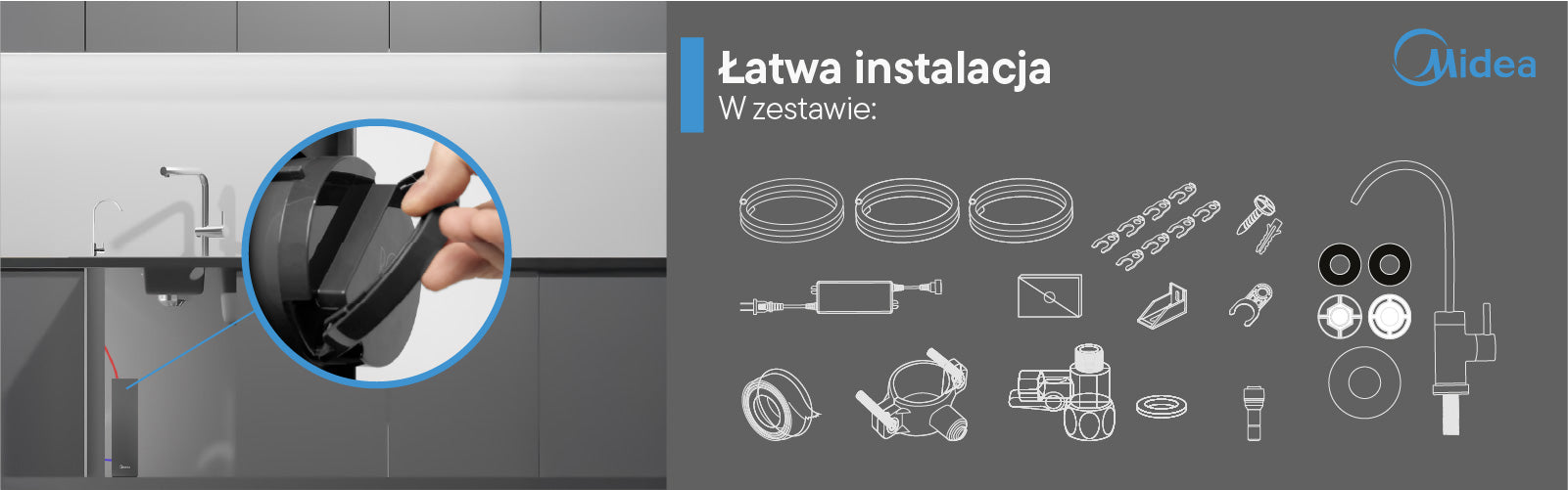 Midea 600GPD RO5 WIFI 4