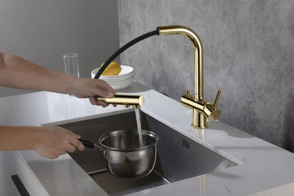 Apala Złoty | Blue Water | Bateria kuchenna z podłączeniem do filtra wody - 4