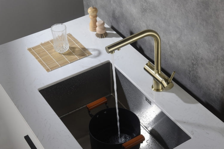 Apala Mosiądz antyczny | Blue Water | Bateria kuchenna z podłączeniem do filtra wody - 3
