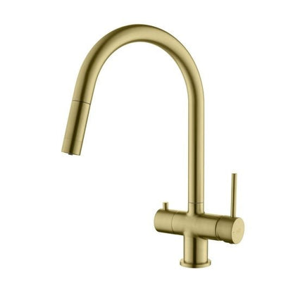 Cyrus 4-way Mosiądz Antyczny | Blue Water | Bateria kuchenna 4 drożna - 1
