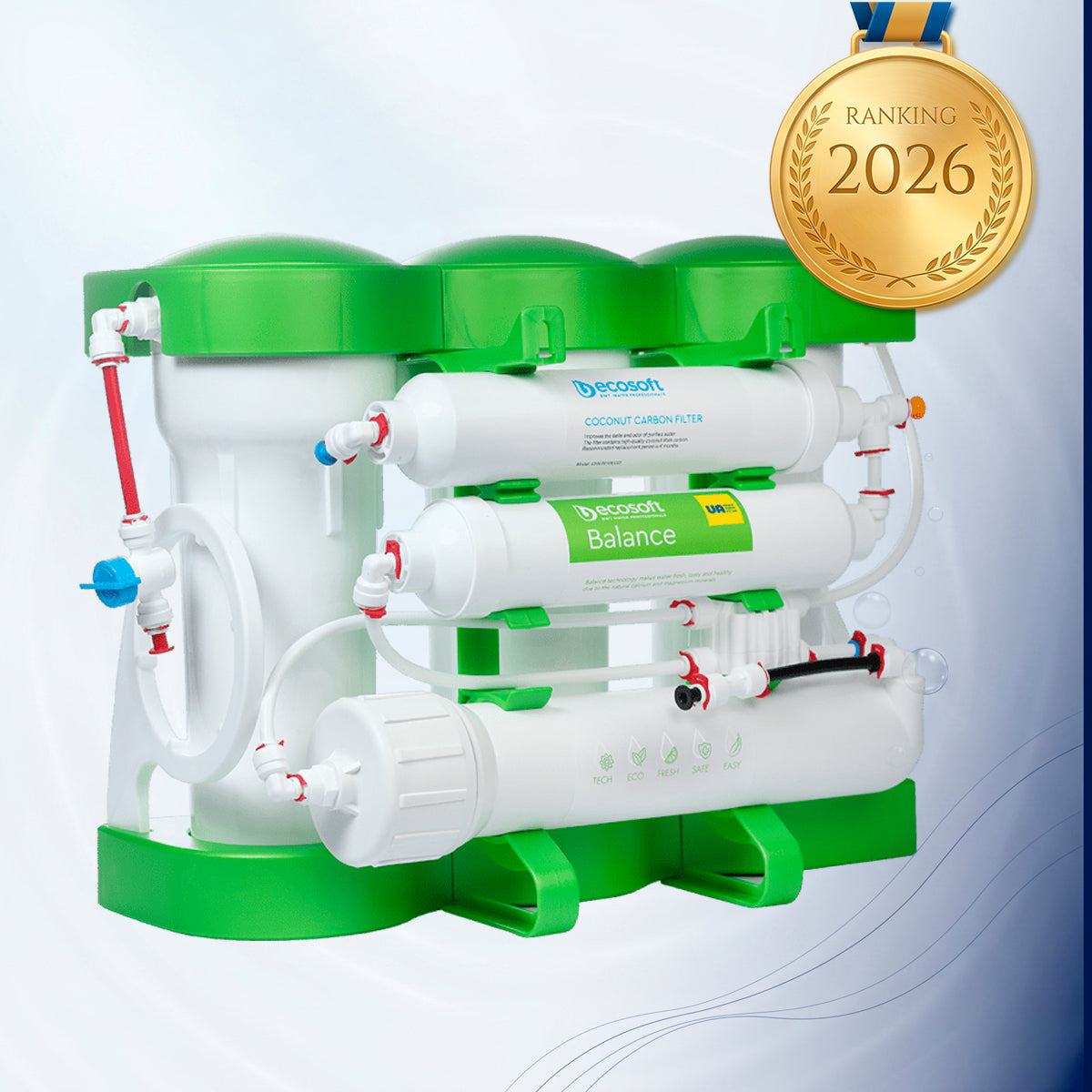 Ecosoft PURE Balance | Filtr odwróconej osmozy z mineralizacją pod zlew