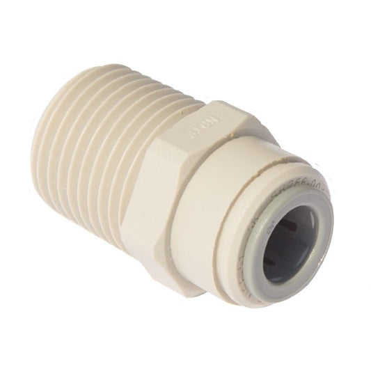 John Guest PI011224S złączka wkręcana 3/8" x gwint zewnętrzny 1/2" NPTF | Elementy montażowe - 1