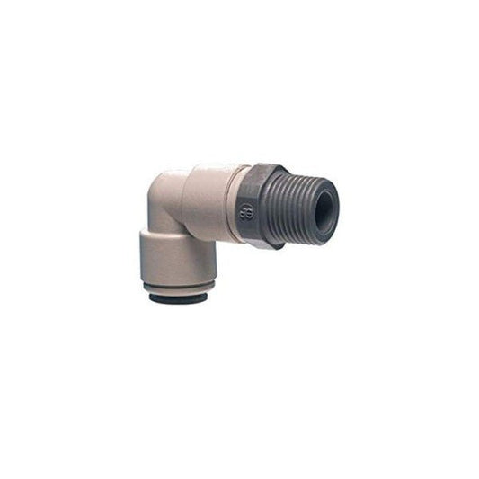 John Guest PI090821S złączka kolankowa 1/4" x gwint zewnętrzny 1/8" NPTF | Elementy montażowe - 1