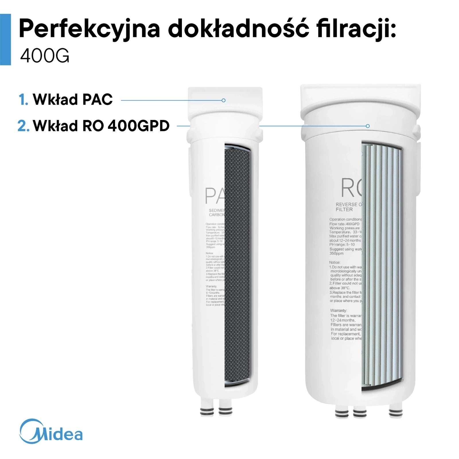 Midea 400GPD RO5 | System odwróconej osmozy - 8