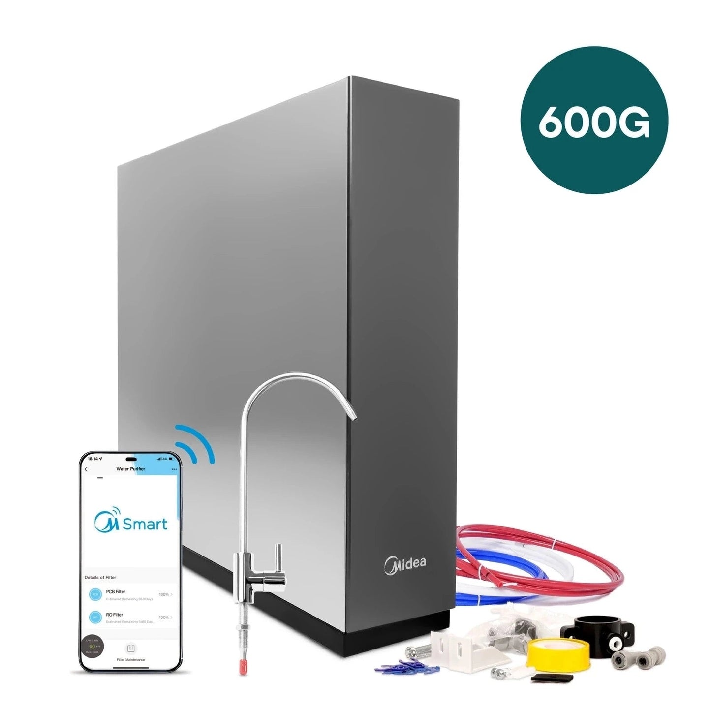 Midea 600GPD RO5 z WiFi | System odwróconej osmozy - 2