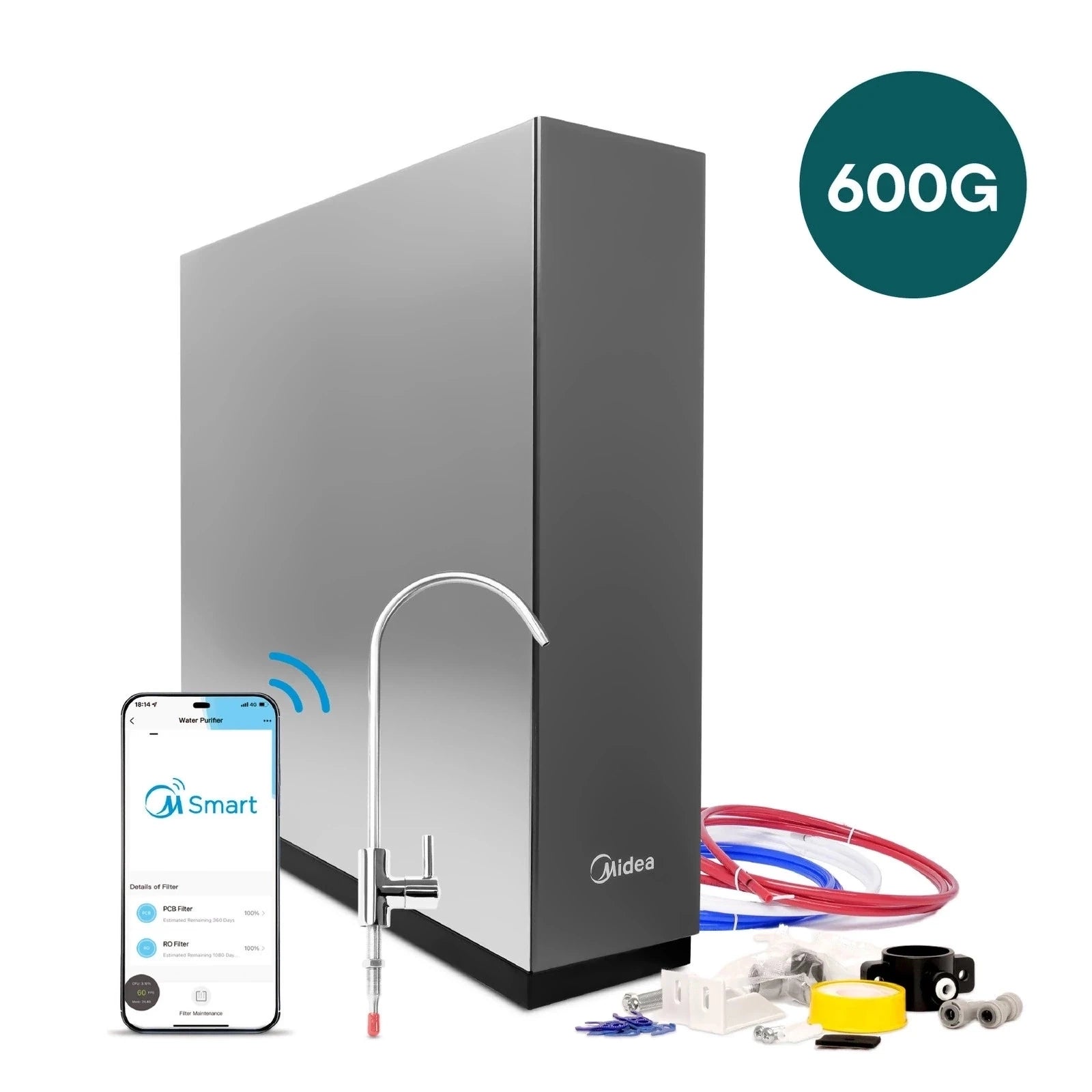 Midea 600GPD RO5 z WiFi | System odwróconej osmozy - 2