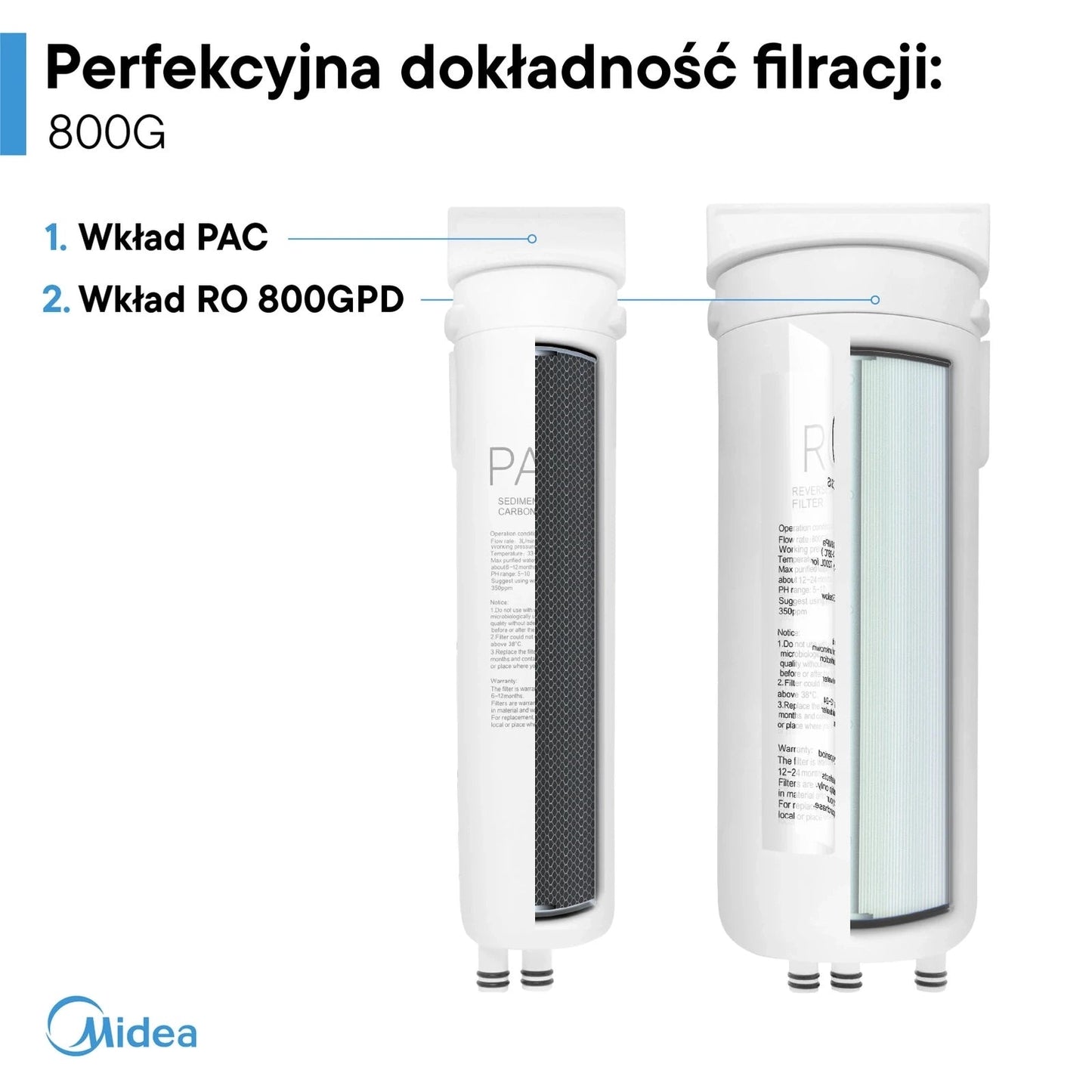 Midea 800GPD RO5 | System odwróconej osmozy - 10