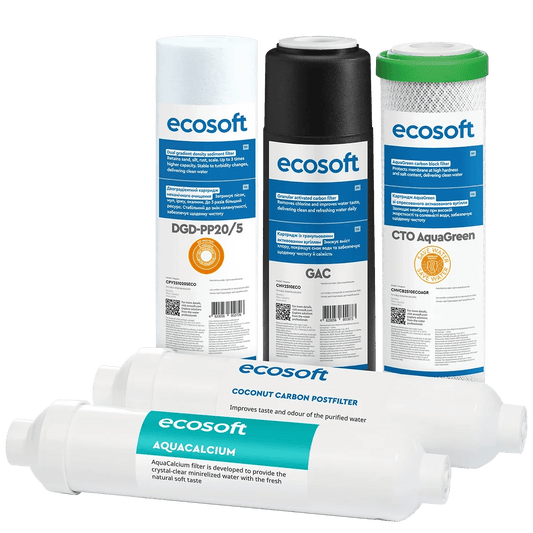 P'URE AquaCalcium Mint Zestaw 5 wkładów wymiennych | Ecosoft - 1