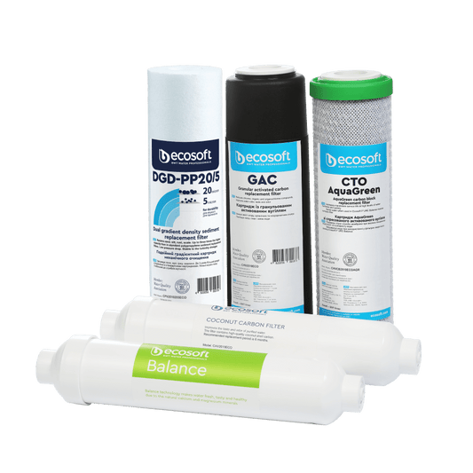 P'URE Balance zestaw 5 filtrów wymiennych PP5 - GAC - CTOAG - BALANCE - POST | Ecosoft - 1