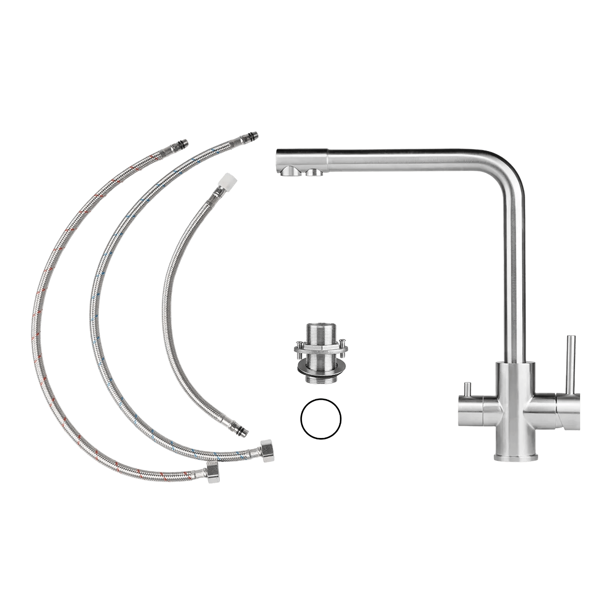 RF - 120 Chrom | Ecosoft | Bateria kuchenna z podłączeniem do filtra wody - 12