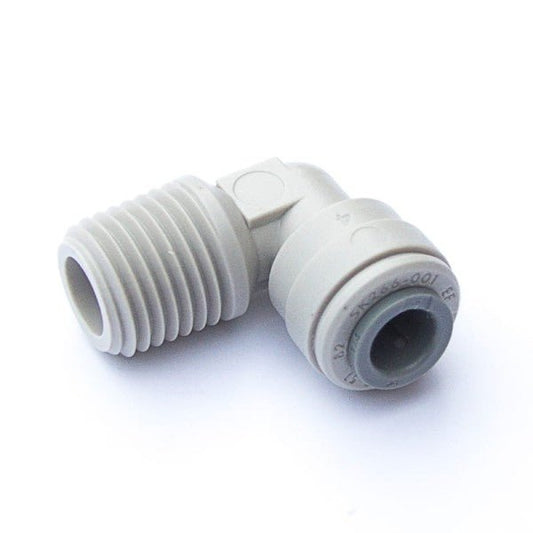 Szybkozłączka kolankowa John Guest PI481222S (3/8" x gwint 1/4" NPTF)| Elementy montażowe - 1