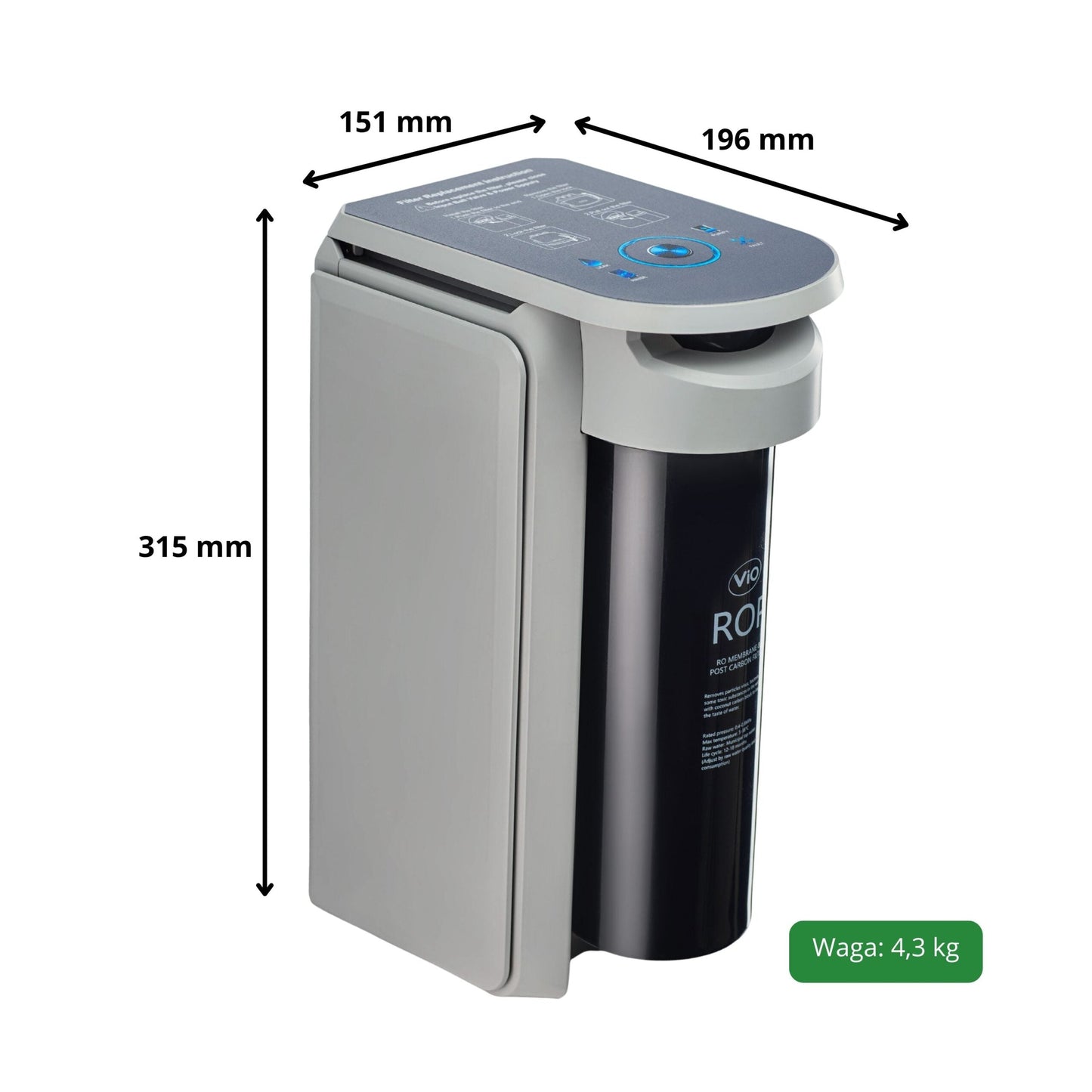 ViO BP - R6 600G | Filtr odwróconej osmozy bez zbiornika pod zlew - 4