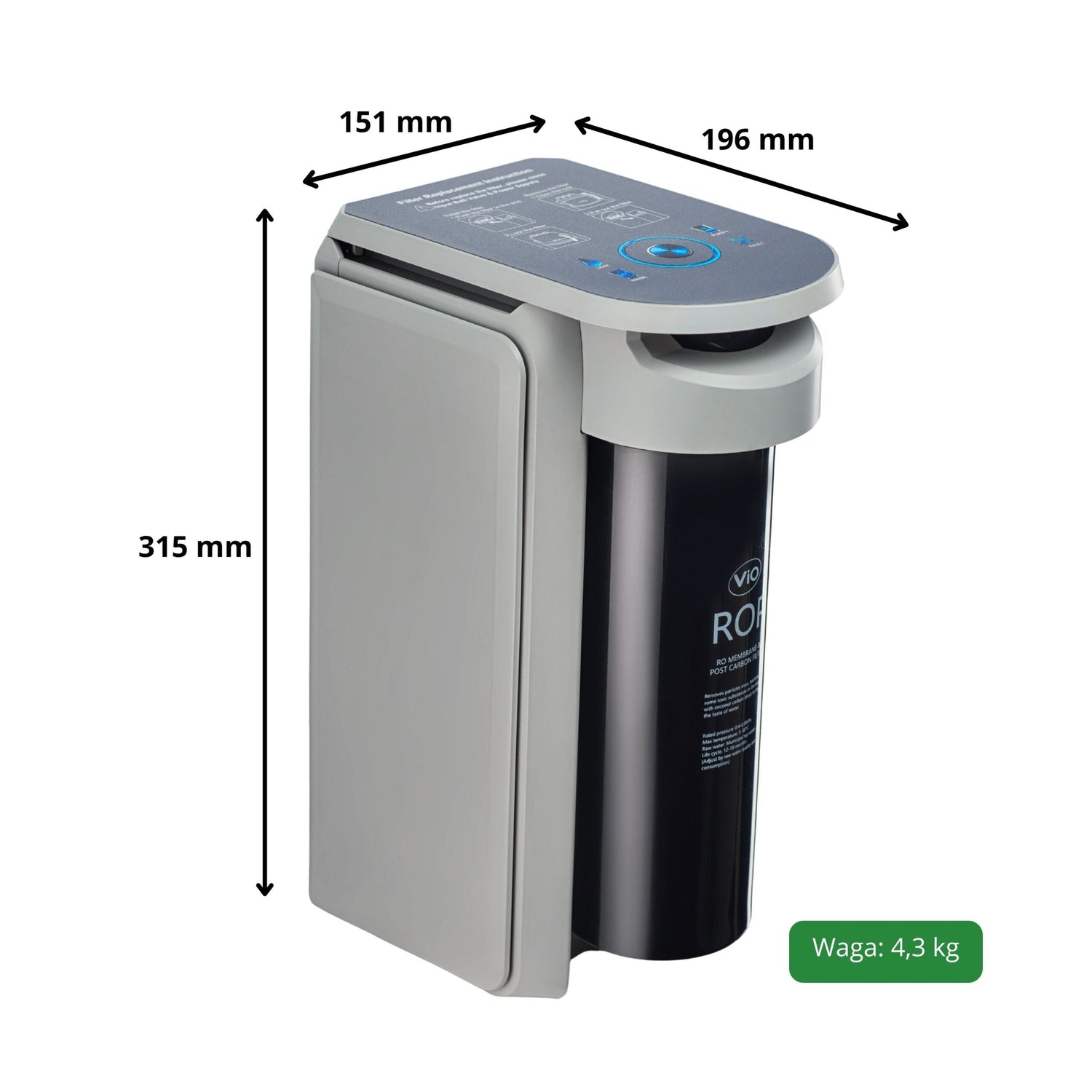 ViO BP - R6 600G | Filtr odwróconej osmozy bez zbiornika pod zlew - 4