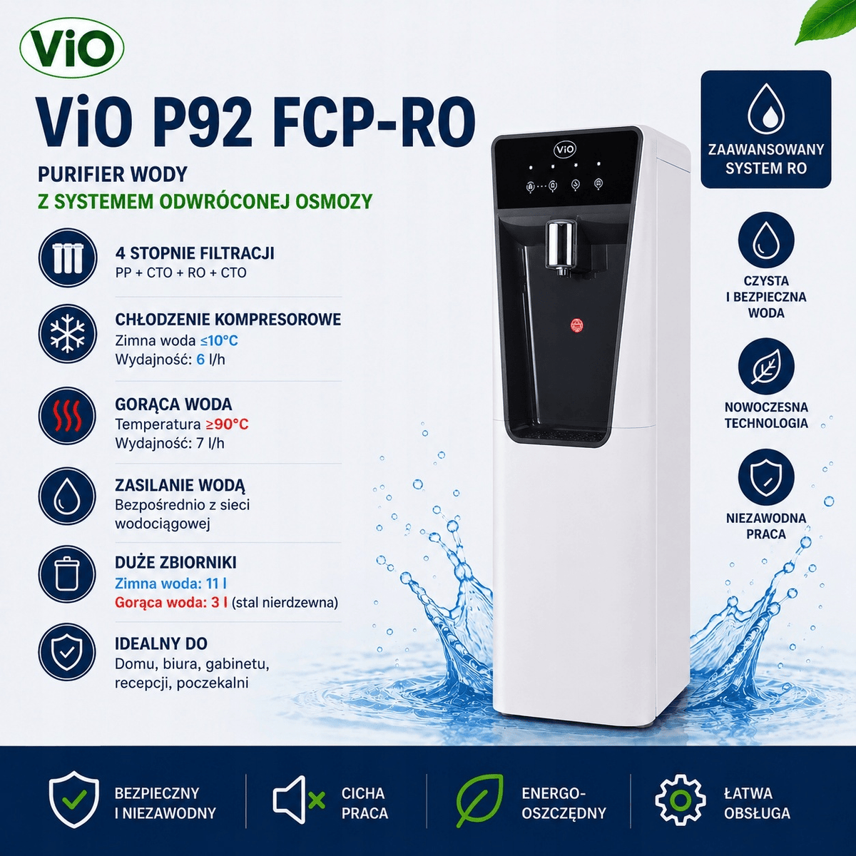 ViO P92 FCP-RO | Wolnostojący dystrybutor wody RO - 4