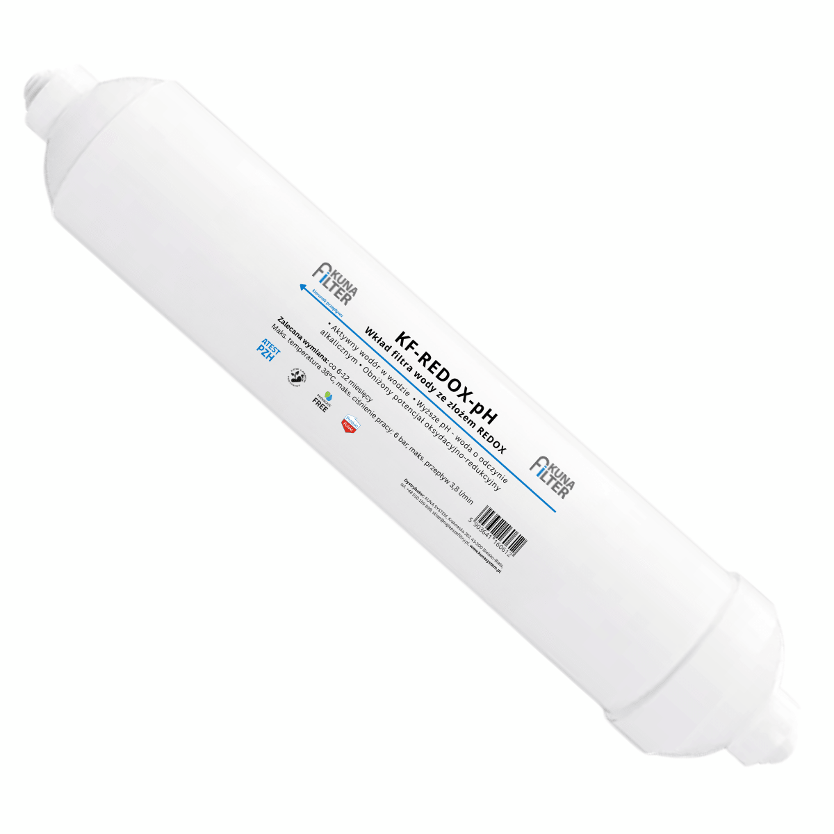 Wkład wymienny Redox liniowy 2,5'' | Wkład podwyższający pH wody po osmozie - 4