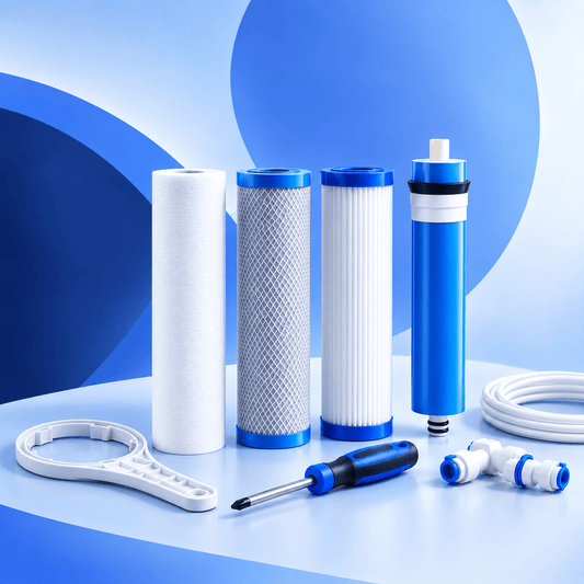 Wymiana wkładów w systemie odwróconej osmozy lub filtrze sorpcyjnym - 1